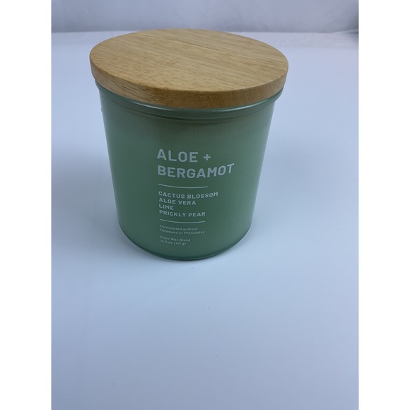 Threshold Other - 14.5 oz Threshold Aloe Bergamot Scented Candle 2 Wick Up To 40 Hours